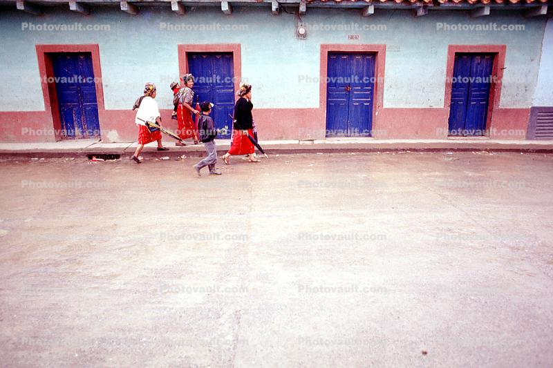 Doors, Women Walking, Nebaj, Guatemala