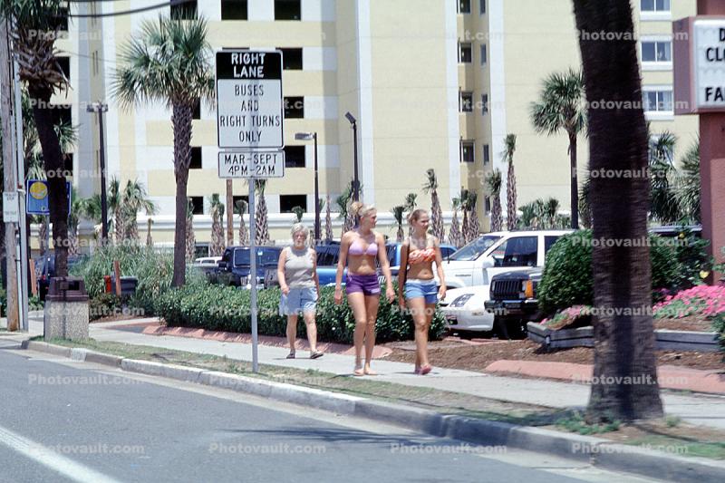 Girls Walking together at Myrtle Beach