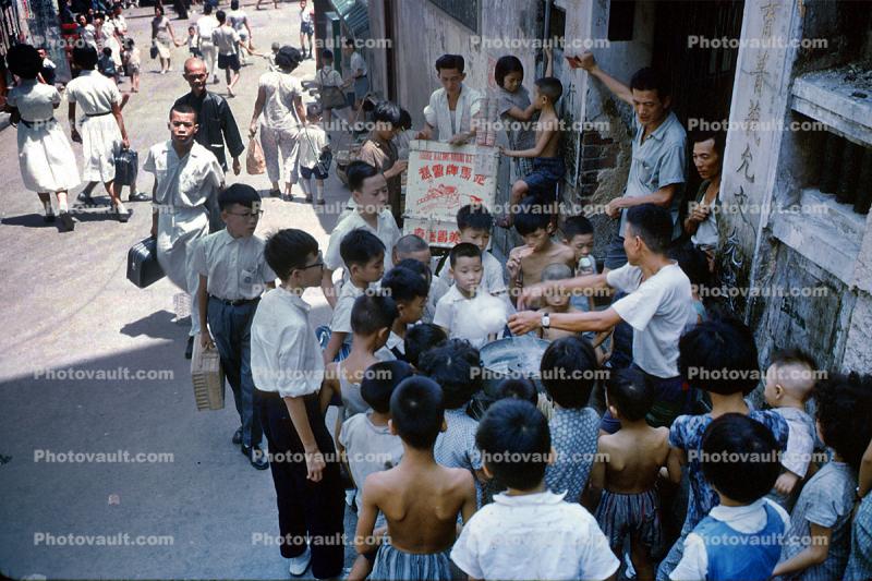 Boys, street scene, September 1962, 1960s