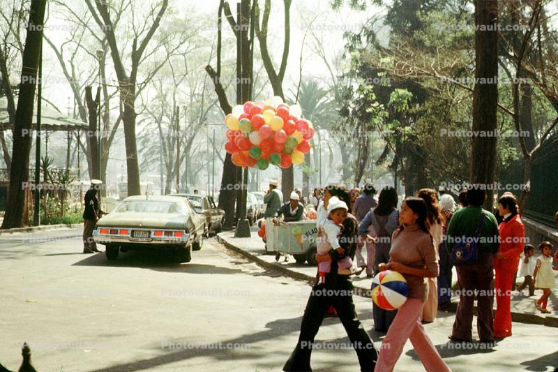 Balloons, Mexico City, cars, automobiles, vehicles