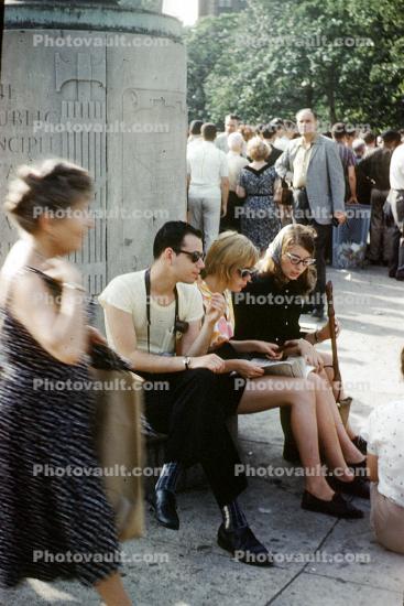 Man, Woman, Sitting, August 1961, 1960s