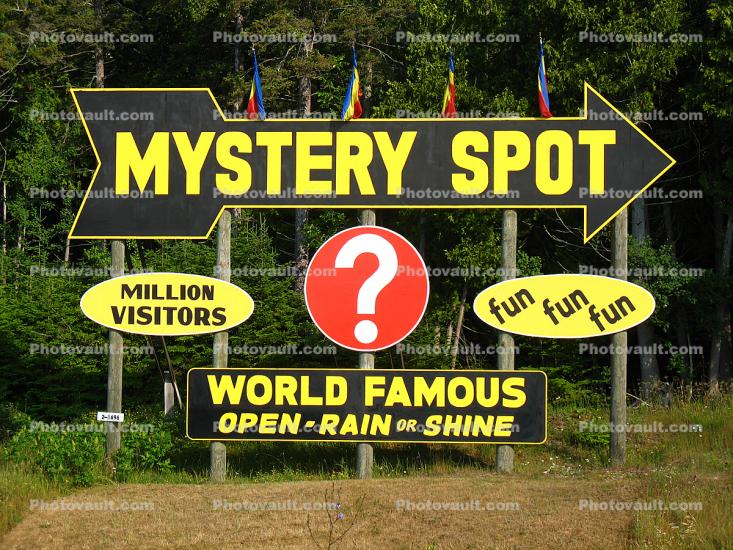 Mystery Spot, Sign, Arrow