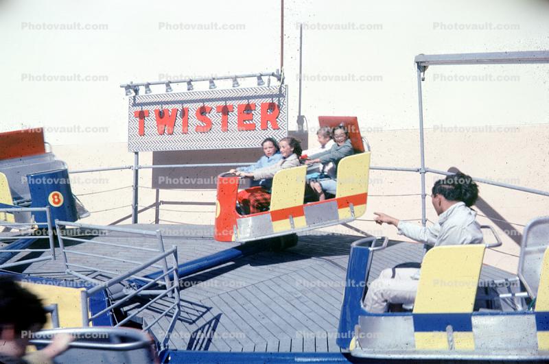 Twister, Playland, Ocean-Beach, Ocean Beach, San Francisco, California, 1960s