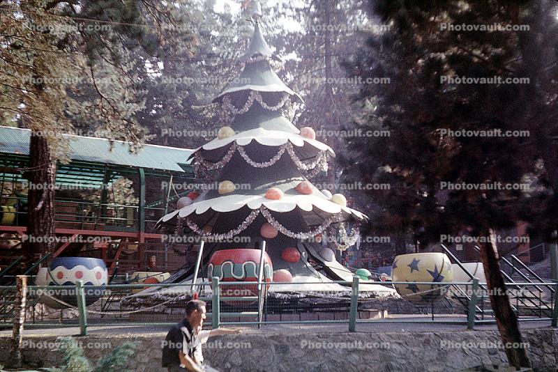 Christmas Tree Ride, Skyforest, Santa's Village, San Bernardino County, California, November 1964, 1960s
