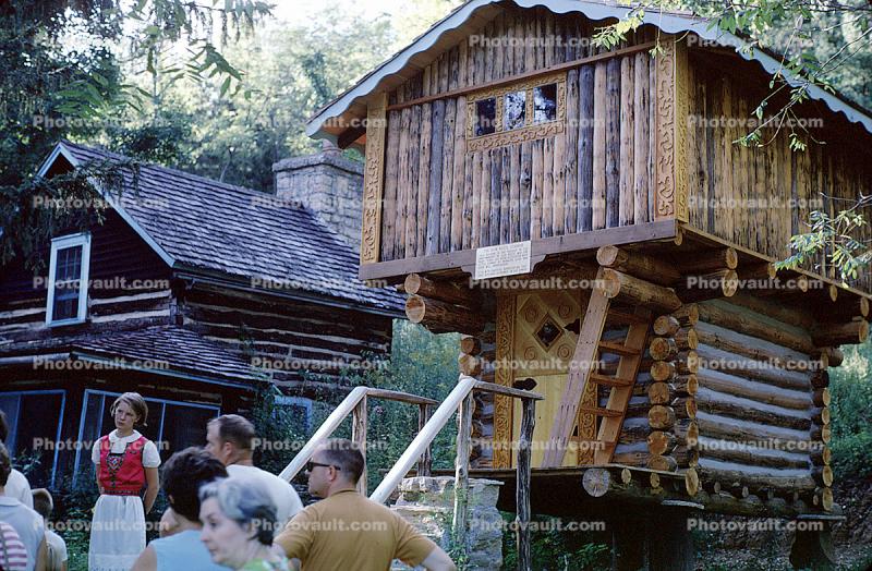 Log Fort, Fort Dells, Log House, August 1968, 1960s