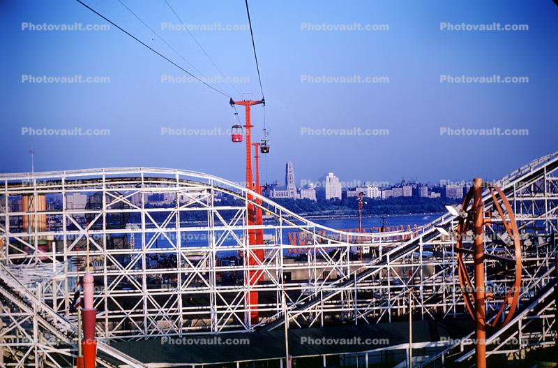 Roller Coaster, Coney Island, Brooklyn, June 1964, 1960s