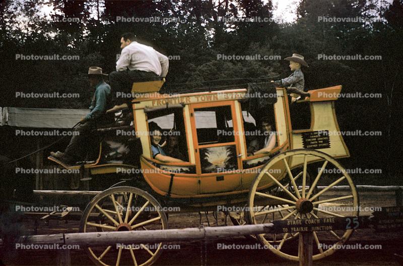 Stagecoach, Frontier Town, Storyland Village, Frontiertown, Asbury Park, 1950s