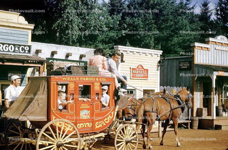 Stagecoach, Storyland Village, Frontiertown, 1950s