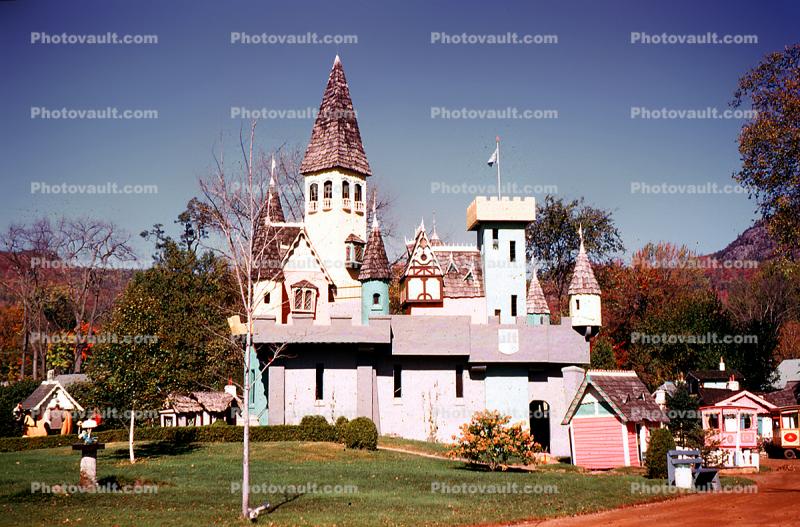 Fairytale Castle, Land of Make Believe Park, Hope Township, New Jersey, October 1964, 1960s