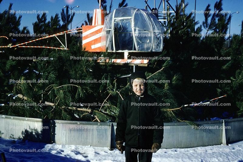 Helicopter, Girl, Cold, Snow, Ice, Santas Village