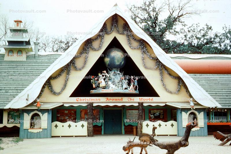 A-Frame, Christmas Around the World, Santa's Village Amusement Park, Dundee Illinois, June 1962, 1960s