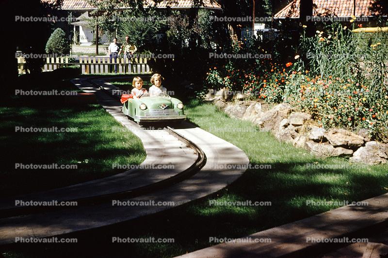 Kiddie Car Ride, 1950s
