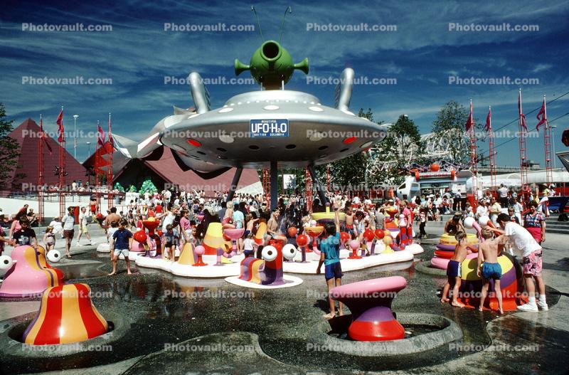 UFO, Flying Saucer, Expo-86, (1986 World Exposition), Vancouver, 1980s
