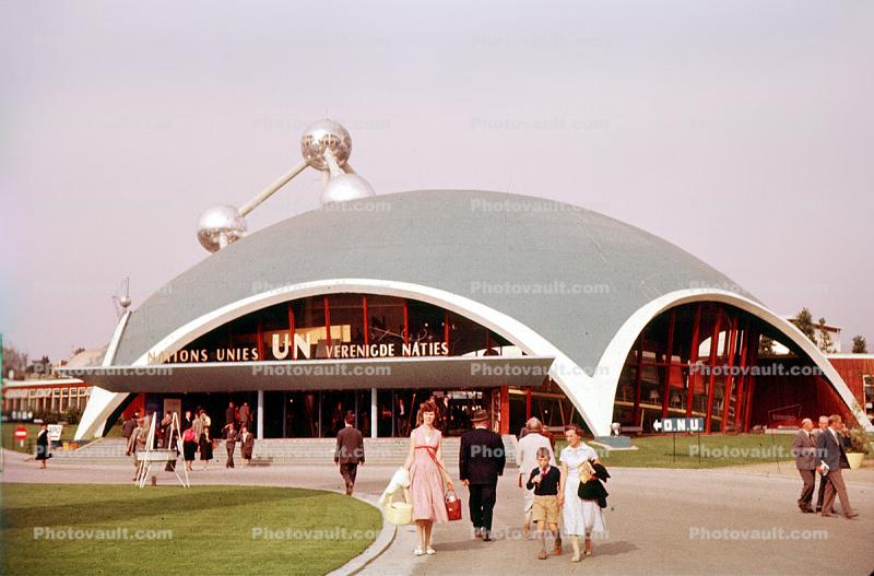 United Nations Pavilion, Brussels World's Fair, 1958, 1950s