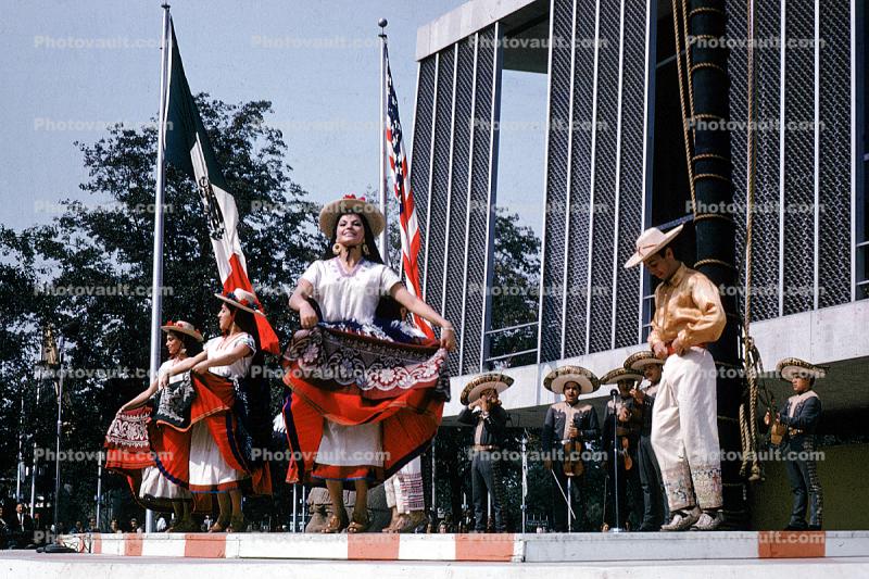 Mexican Pavilion, Mexico, Mariachi, New York World's Fair, 1964, 1960s