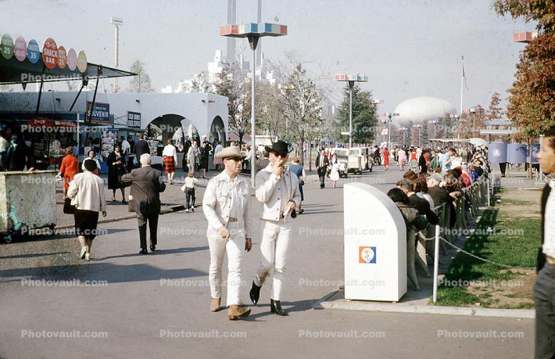 Men Walking, smoker, People, New York World's Fair, 1964, 1960s