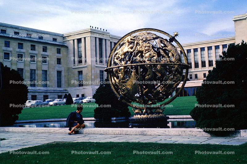 The Wilson Globe, United Nations Headquarters, Palais des Nations, Geneva, Switzerland