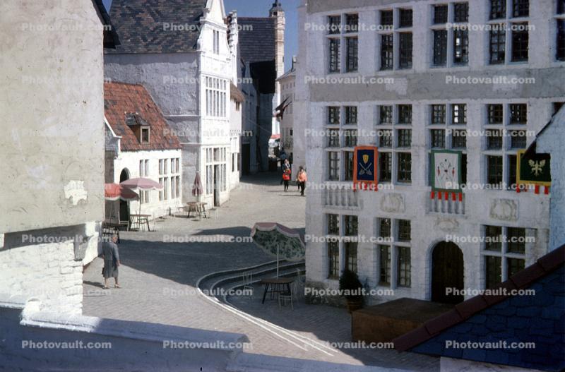 Belgian Village, steps, New York World's Fair, 1964, 1960s