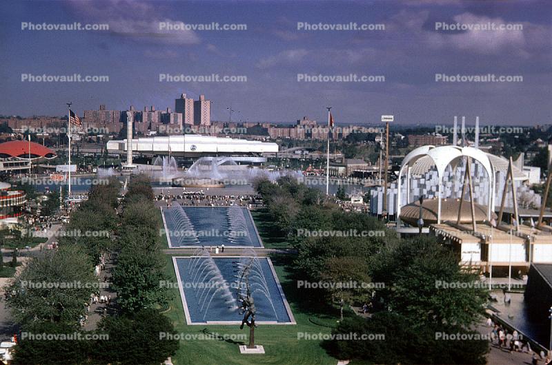 Water Fountain, aquatics, AT&T Pavilion, New York World's Fair, 1964, 1960s