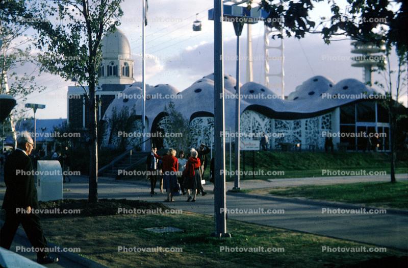 Pavilion, building, New York World's Fair, 1964, 1960s