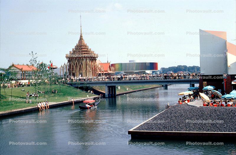 Venice Gondola, Thailand Pavilion, Expo-67, Montreal, Canada, 1967, 1960s