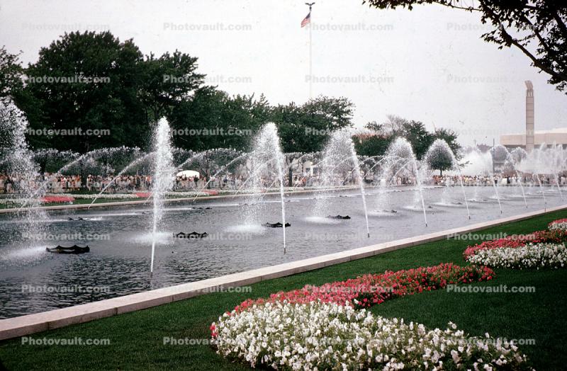 Water Fountain, aquatics, New York World's Fair, 1964, 1960s