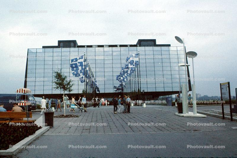 Quebec Pavilion, Cinema, Montreal Worlds Fair, Expo-67, Montreal, Canada, 1967, 1960s