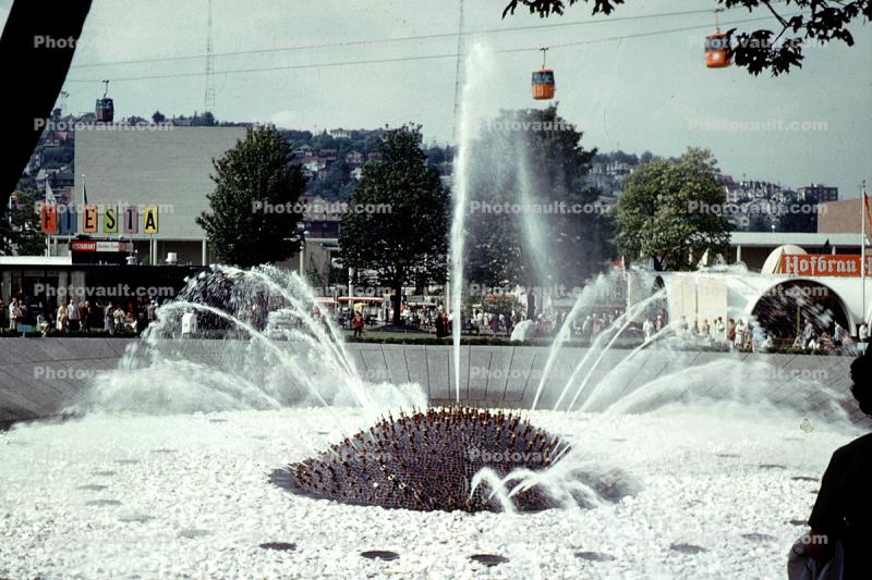 Water Fountain, aquatics, Fiesta, New York Worlds Fair, 1964, 1960s