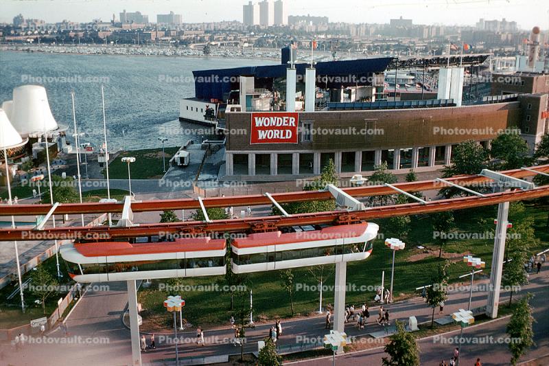 Wonder World, Hanging Monorail, New York Worlds Fair, 1964, 1960s
