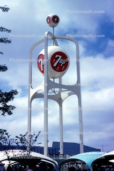 7up, SEVEN-UP, Clock Tower, New York Worlds Fair, 1964, 1960s