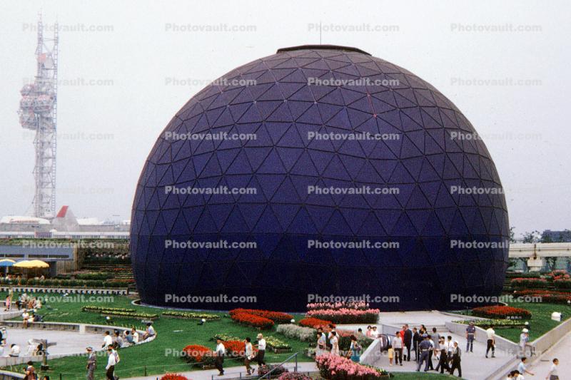 Spherical Concert Hall, Germany Pavilion, Geodesic Dome, Expo '70, Japan World Exposition, Osaka, Japan