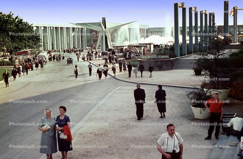 People Walking, Expo '58, Brussels, Belgium