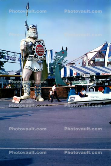 Big Ole - Viking Statue, Giant Viking Statue, Leviathan, New York Worlds Fair, 1964, 1960s
