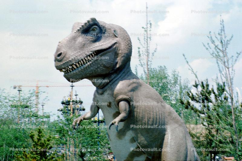 Tyrannosaurus Rex, Trex, T-Rex, Sinclair Oil Pavilion, Dinosaur, Dinoland, New York Worlds Fair, 1964, 1960s