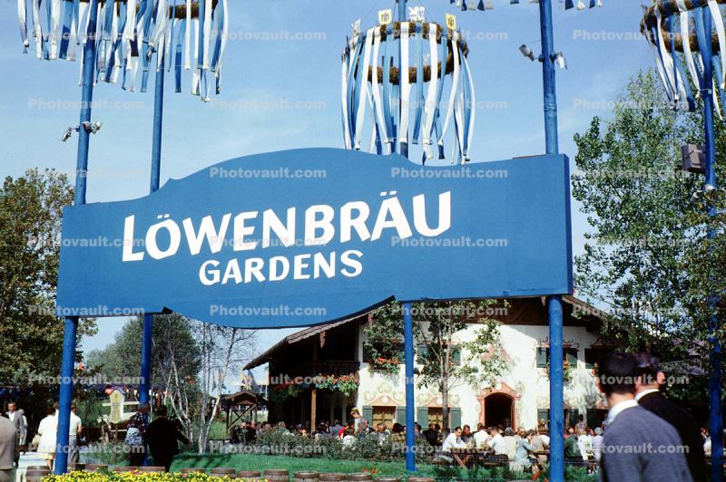 Lowenbrau Gardens, beer, sign, signage