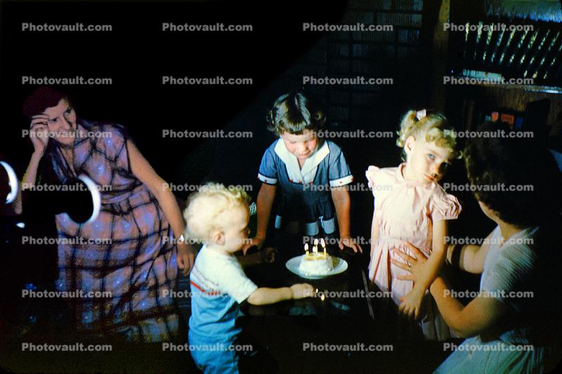 Birthday Boy with Cake, Candles
