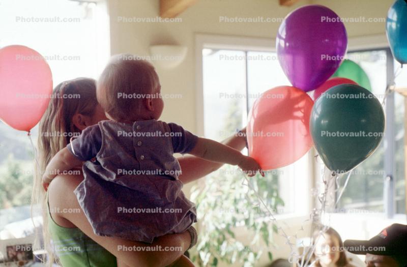 Girl, Woman, Helium Balloons