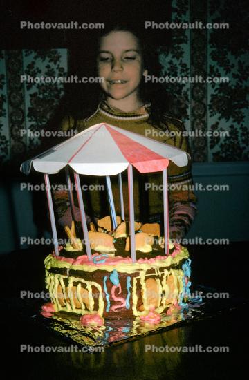 Girl with Birthday Cake, 1960s