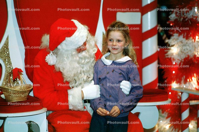 candy cane, Santa Claus, Child, wishes, girl, shopping mall