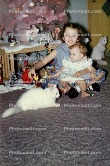 Girl, Baby, Sisters, toddler, 1950s