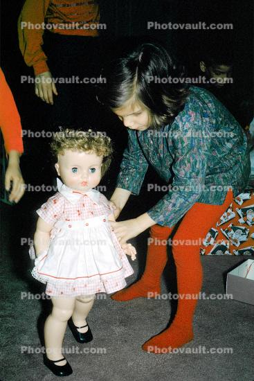 Girl, Doll, dress, 1960s