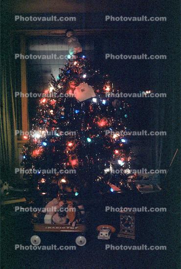 tree, Presents, Decorations, Ornaments, 1950s