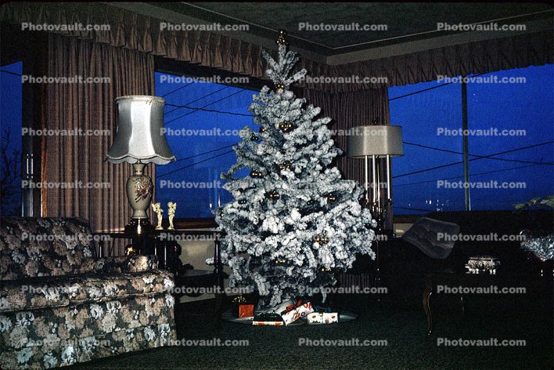 Tree, Decorations, Ornaments, Presents, 1940s