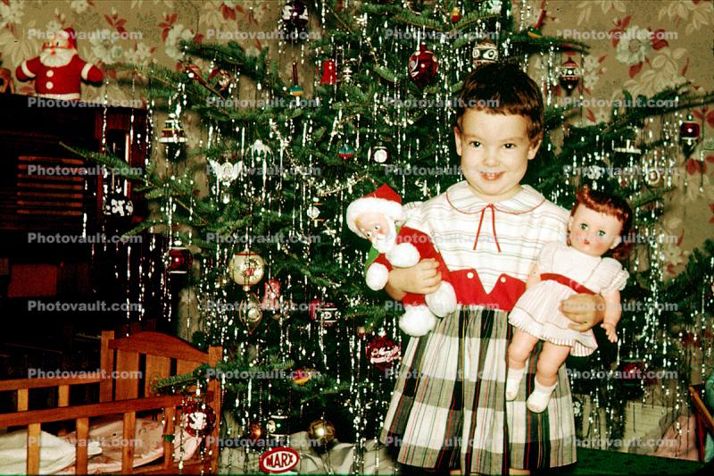 Girl, Dolls, skirt, cute, Tree, Presents, Gifts, Decorations, Ornaments, 1940s