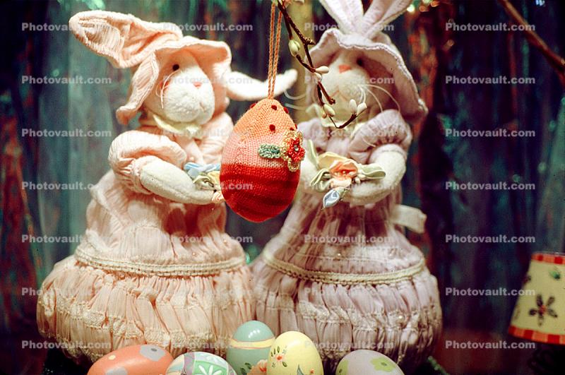 Eggs, Rabbits, Bunny, Cute, Decorated Eggs, ladies, dress