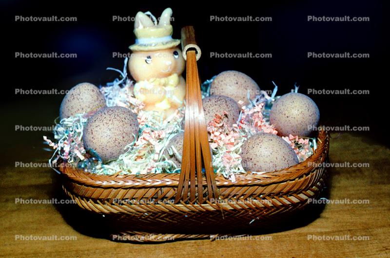 Rabbit, Eggs, Basket
