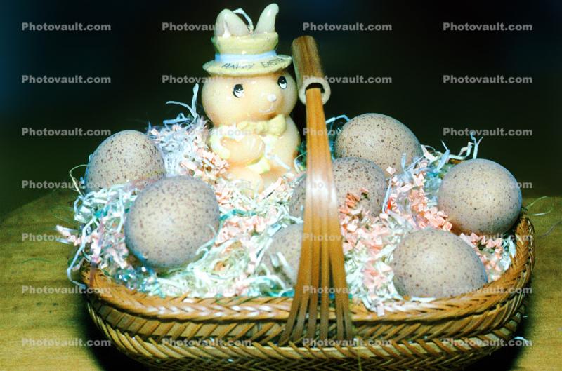 Rabbit, Eggs, Basket