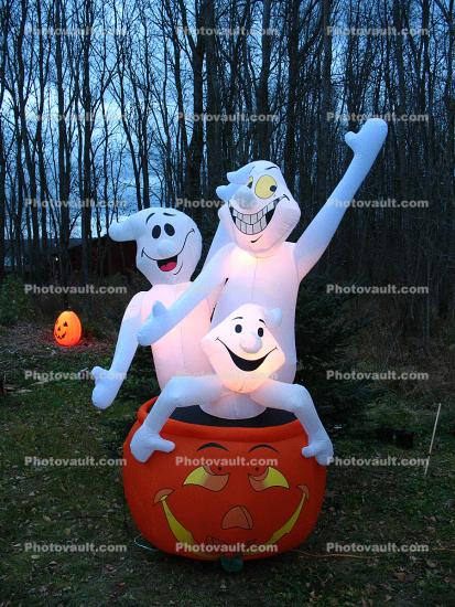 Ghost, Pumpkin, Jack-o-Lantern