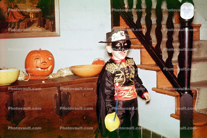 Zorro, Pumpkin, Mask, 1960s