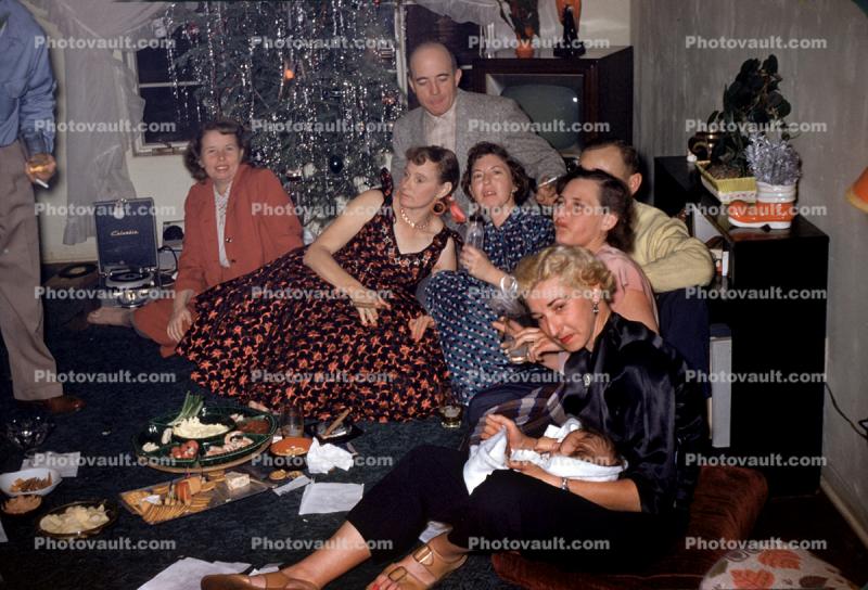 Drunk Party, Women, Men, 1950s